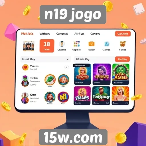 Interface do site n19 jogo é amigável e intuitiva